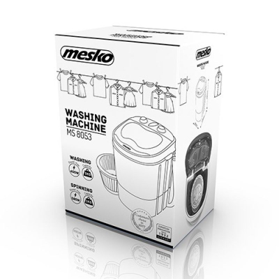 Lavatriçe rrotoruese Mesko MS 8053, 3kg, me centrifugë, e bardhë