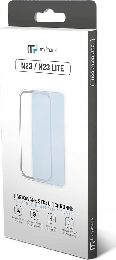 Xham mbrojtës HAMMER Hybrid Glass për myPhone N23 5G, 9H, 0.3mm, transparent