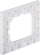 Pllakë kornizë Elektro-Plast Santra FRAME PLATE 4171-26, 1 seksion, IP20, e bardhë argjendi