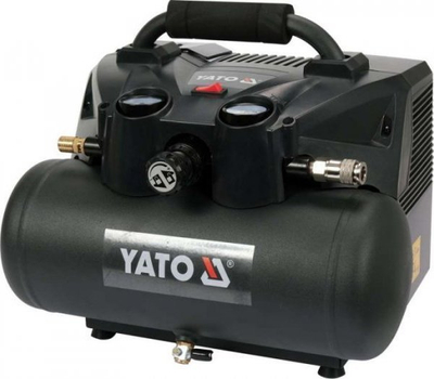 Kompresor portativ Yato 6L, 36V 18V x2, pa bateri, i kuq