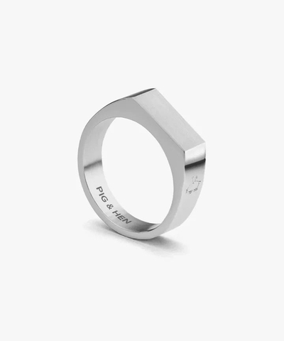 Pig & Hen SIGNET RING - 6MM CLASSIC
