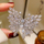 Karficë për femra Troli Glittering Butterfly, e argjendtë