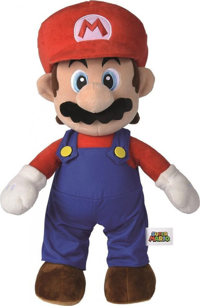 Lodër pelushi Simba Super Mario 109231013, 50 cm, shumëngjyrëshe