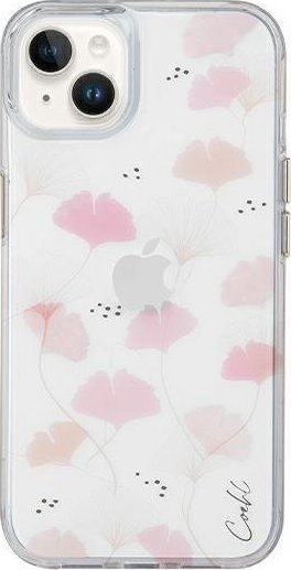 Maskë mbrojtëse Uniq Coehl Meadow për iPhone 14 Plus, dizajn me lule, rozë