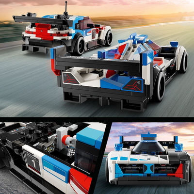 Set ndërtimi LEGO Speed Champions BMW M4 GT3 BMW M Hybrid V8, 76922, 9+ vjeç, shumëngjyrësh
