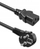 Kabllo rryme Qoltec SCHUKO CEE 7/7 në IEC C13, 1.8m, 3x0.75mm2, i zi