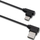 Kabllo Qoltec USB C - USB 2.0 A, 1m, e zezë
