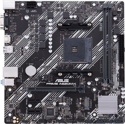 Pllakë amë Asus PRIME A520M-K, AMD AM4, mATX, e zezë