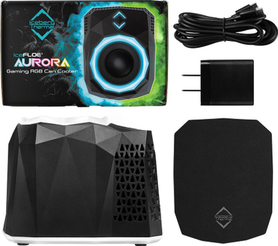 Ftohës termolelektrik për pije Iceberg Thermal IceFLOE Aurora, portativ, USB, i zi