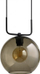 Llampë varëse Nowodvorski Spherical 9364, xham smoky i errët, E27, e zezë