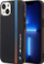 Këllëf telefoni BMW Motorsport Tricolor për iPhone 14, transparent, i zi