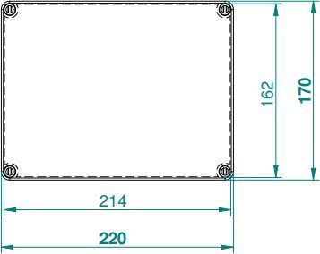 Kuti hermetike Elektro-Plast Industrial n/t, 220 x 170 x 107, IP65, e hirtë (2717-00)