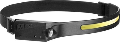 Dржачка лампа за на глава Virone LT-10, 350 lumen, 1200 mAh, црна