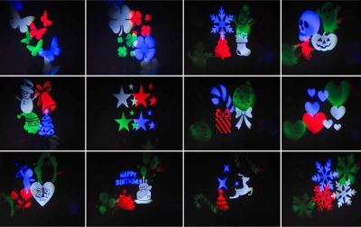 Projektor lazer festiv LTC Christmas, 48 modele, IP65, i zi