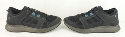 Atlete lëkure Ecco Exostride, SHOCK THRU, shollë gome, të zeza