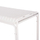 Tavolinë oborri Rachel HM6339.02, alumin, 150x80x75 cm, e bardhë