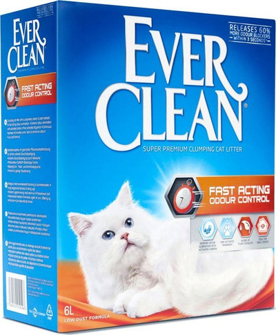 Rërë higjienike për mace Ever Clean Fast Acting Odour Control, që mpikset, 10L