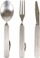 Set takëmi palosës Lifeventure Folding Cutlery Set, çelik inoks, argjendtë