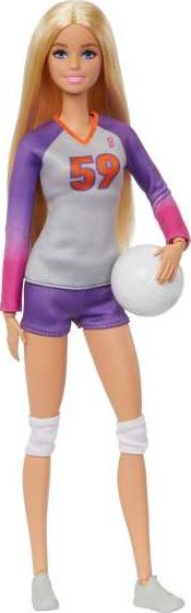 Kukull Barbie Made to Move Career Volleyball Player, me aksesore