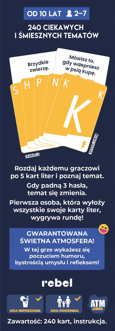Loja me letra QuickStop Polish Edition, 240 tema, për shoqëri, shumëngjyrëshe