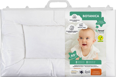 Jastëk për bebe Botanica, i bardhë