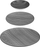 Set darke Secret de Gourmet BOHEMIA, 6 persona, porcelan, bardh e zi