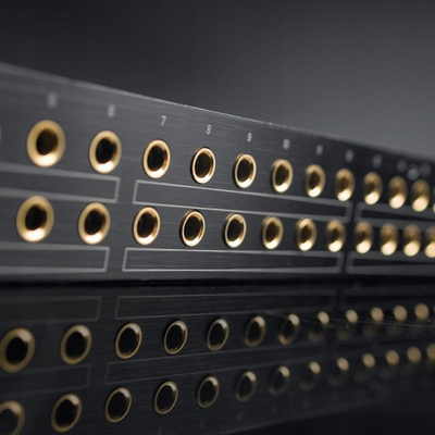 Patch bay Black Lion Audio PBR TRS, 48 pika, kontakte me ar, ngjyrë e zezë