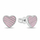 Vathë për femra Brilio Silver Hearts EA1078WP, të argjendtë/rozë