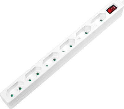 Shirit zgjatues LogiLink LPS232, 6 dalje, kabllo 1.5m, i bardhë