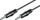 Kabllo Goobay, Jack 3.5mm - Jack 3.5mm, 2.5m, e zezë