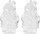 Set dekorativ Creotime Deco Santa Claus, 2 figura, plastik transparente