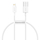 Kabllo USB Baseus CALYS-02, USB-A në Lightning, 0.25 m, e bardhë
