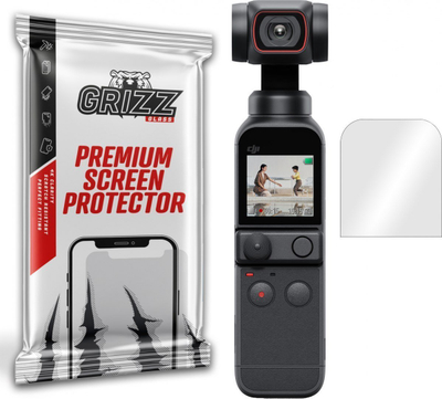 Xham mbrojtës hibrid GrizzGlass për DJI Pocket 2, rezistent ndaj gërvishtjeve, transparencë e lartë