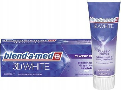 Pasta dhëmbësh Blend-a-med 3D White, efekt zbardhues, 75 ml