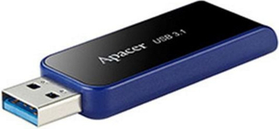 USB flash Apacer, 16 GB (AP16GAH356B-1), e zezë