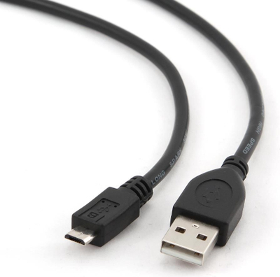 Kabllo USB Gembird Micro USB 2.0, 10cm, i zi