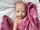 Batanije për bebe HandyBlankyn Pink Blanket With Letters, pambuk 100%, 80x100cm, rozë