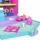 Set lodrash Polly Pocket Pollyville Fresh Market, 2 kukulla mikro, 12 aksesorë, shumëngjyrësh
