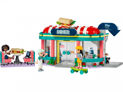 Lodër LEGO Friends Heartlake Downtown Diner, set ndërtimi, 6+ vjeç, shumëngjyrësh