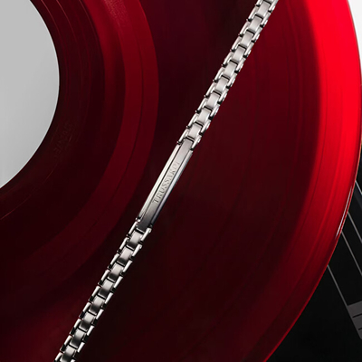 Byzylyk për meshkuj Trussardi T-Steel TJAXV24, i argjendtë