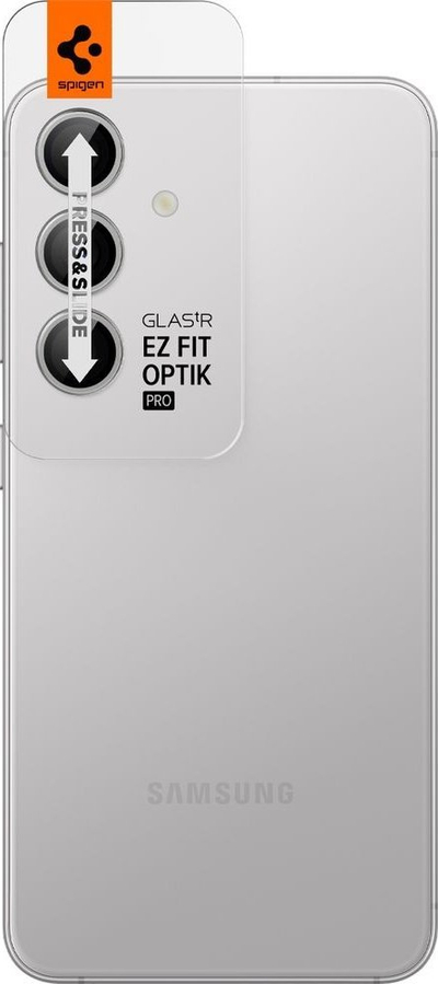 Mbrojtës xhami për kamera Spigen Glass tR EZ Fit Optik Pro, 2 copë, Samsung Galaxy S24+, gri mermeri
