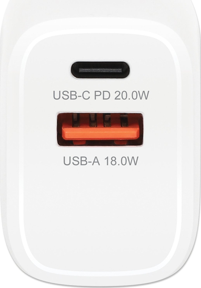 Karikues muri Manhattan, USB C PD 20W, USB A 18W, i bardhë