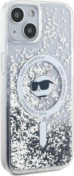 Mbulesë telefoni Karl Lagerfeld KLHMP15MLGCHSGH, për iPhone 15 Plus 14 Plus 6.7", MagSafe, transparente