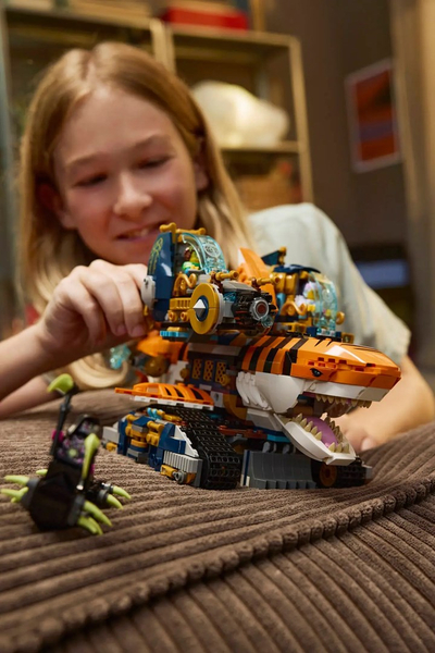 Set ndërtimi LEGO DREAMZzz Tiger Shark Tank 71515, mbi 1500 pjesë, për fëmijë 9+, shumëngjyrësh
