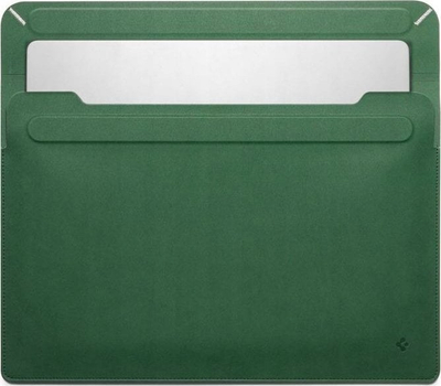 Futrollë laptopi Spigen Valentinus S, 14", me bazament, e gjelbër