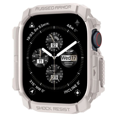 Mbrojtëse ore Spigen Rugged Armor Dune, për Apple Watch 10 46mm, bezhë