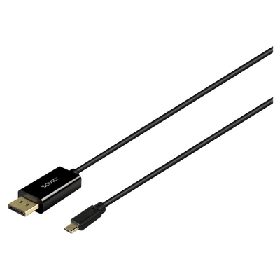 Kabllo USB Savio CL-207, 2m, USB C, e zezë