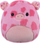 Lodër pelushi Squishmallows Fuzzamallows Gwendle Pig, 12", derrkuc, rozë me njolla