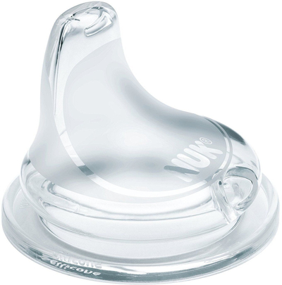 Cicë NUK Liquid 1, 0–6 muaj, silikon, transparente