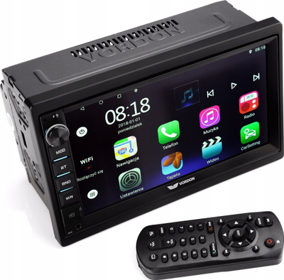 Radio veture Vordon HT-800, 7", Android 10, me GPS, e zezë